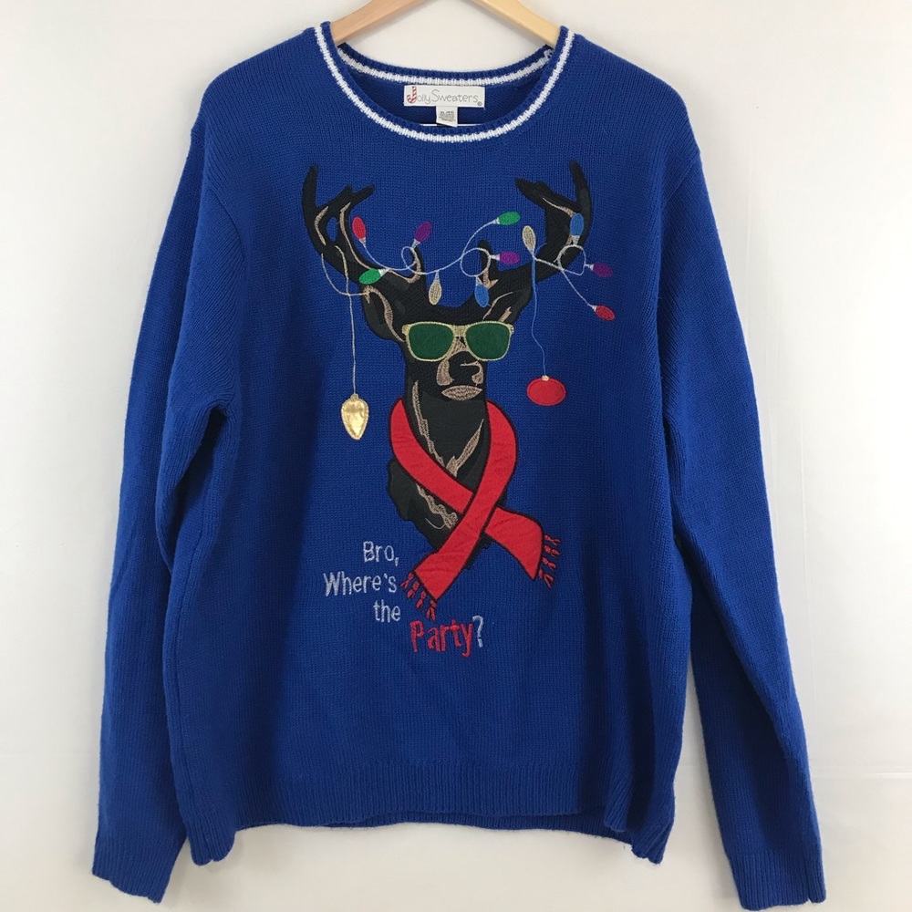 Ugly Deer Christmas Sweater by Jolly Sweaters